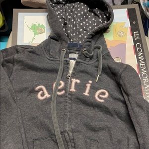 Arie hooded zip up sweatshirt